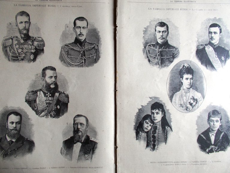 La Tribuna Illustrata 23 Agosto 1891 Famiglia Imperiale Russa Alessandro …