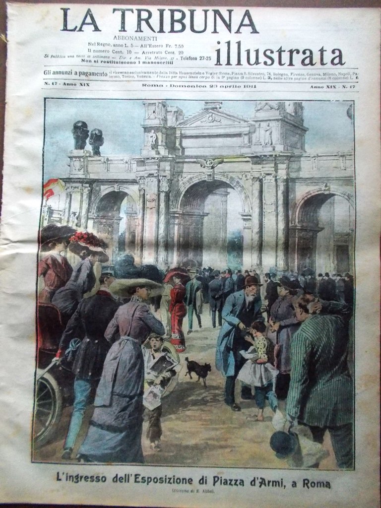 La Tribuna Illustrata 23 Aprile 1911 Rivolta Albania Expo Regionale …