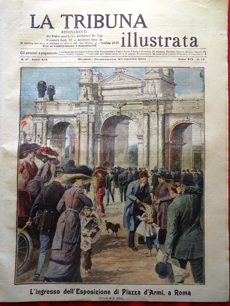 La Tribuna Illustrata 23 Aprile 1911 Rivolta Albania Expo Regionale …