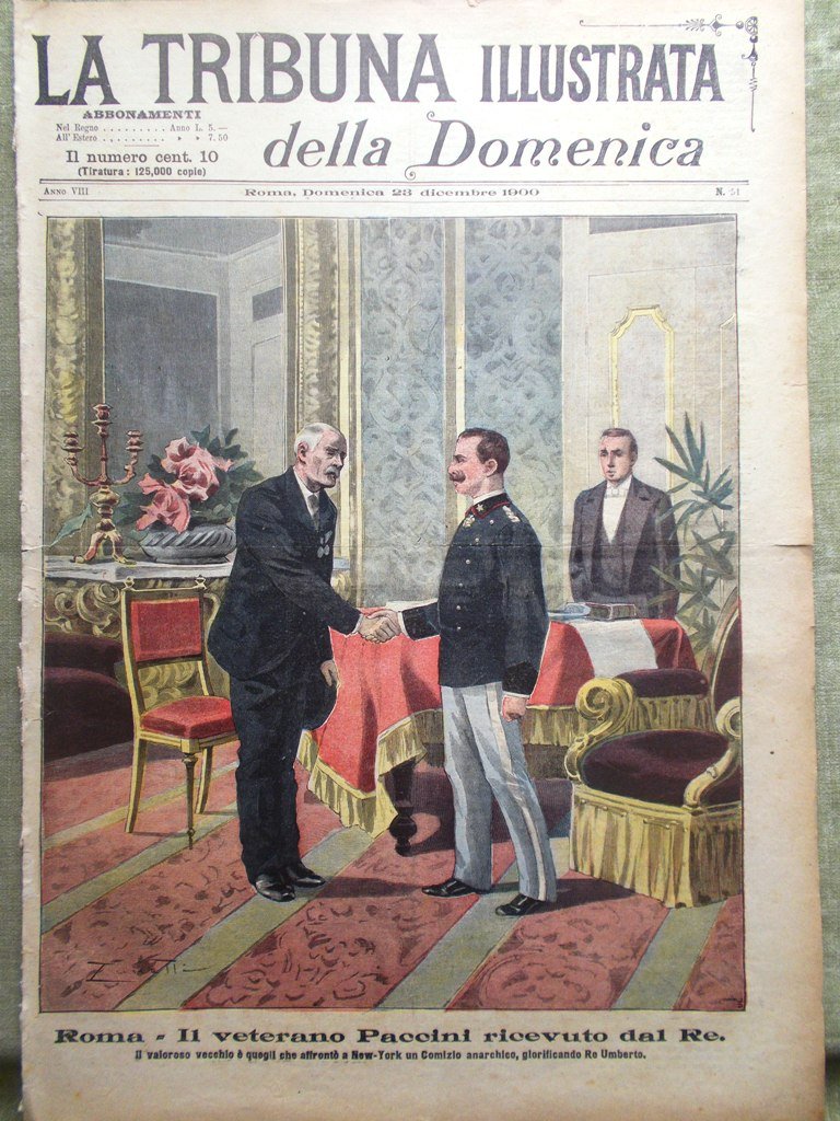 La Tribuna Illustrata 23 Dicembre 1900 Veterano Paccini Re Inverno …