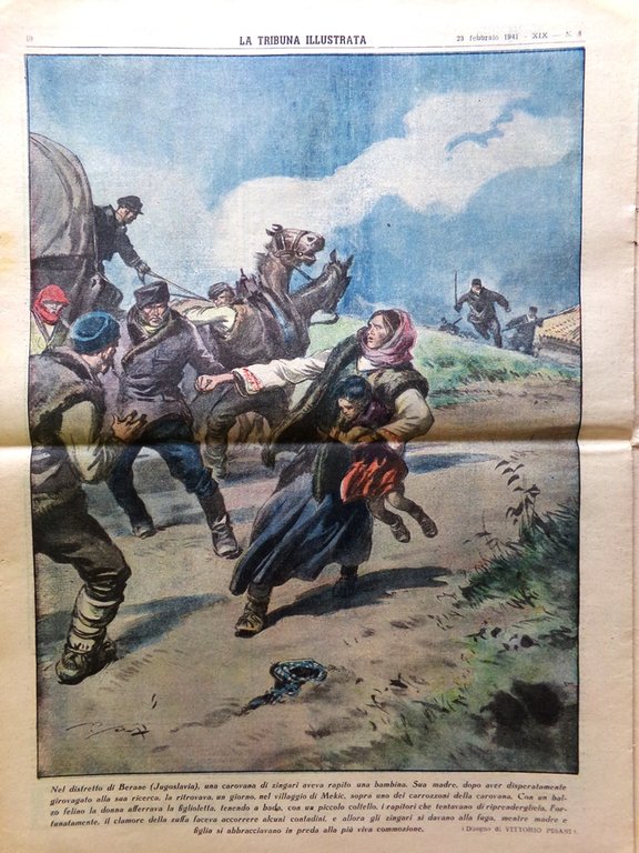 La Tribuna Illustrata 23 Febbraio 1941 WW2 Marbello Bojardo Aerei …