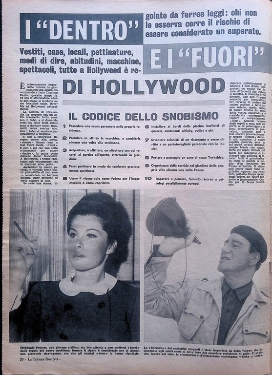 La Tribuna Illustrata 23 Febbraio 1964 Stalin Solo Oklahoma Skobilikova …