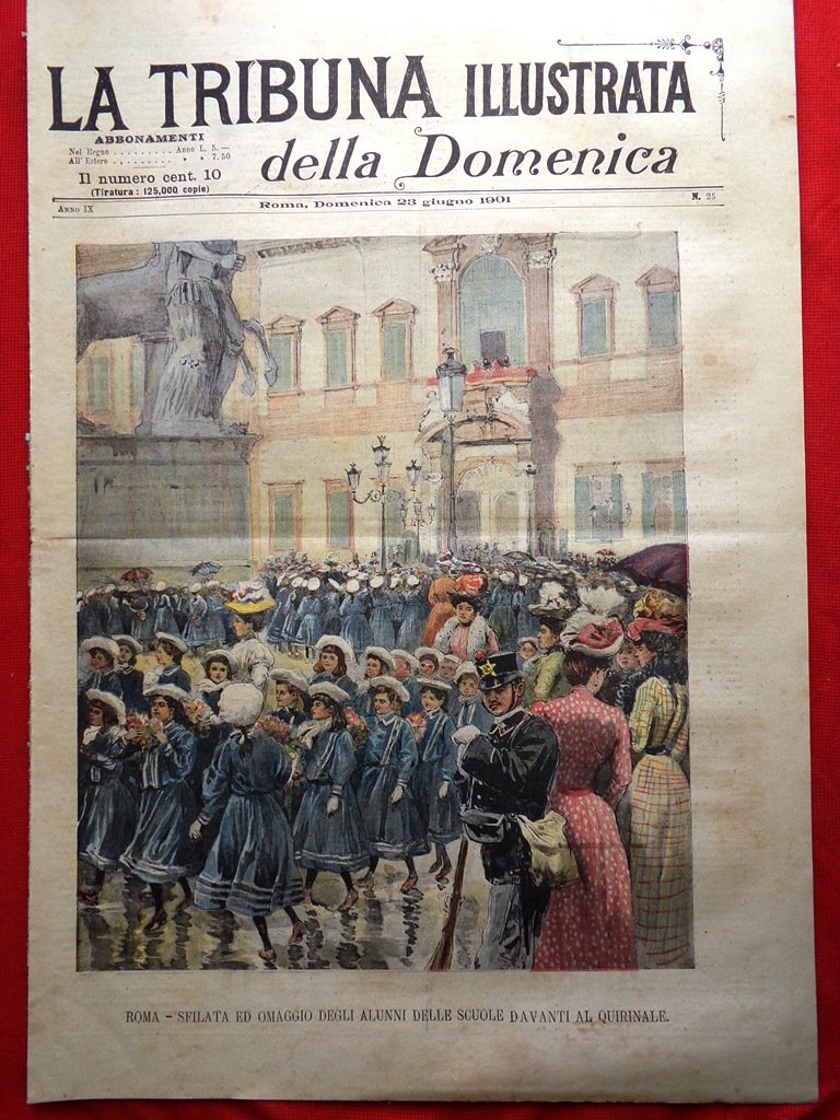 La Tribuna Illustrata 23 Giugno 1901 Cina Scuole Quirinale Nicola …