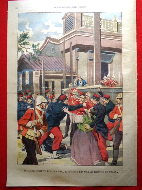 La Tribuna Illustrata 23 Giugno 1901 Cina Scuole Quirinale Nicola …