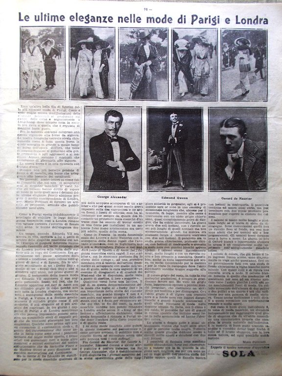 La Tribuna Illustrata 23 Giugno 1912 Concarneau Bretagna Processo Arvedi …
