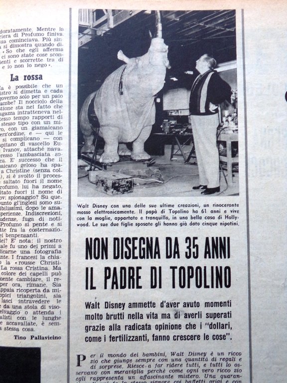 La Tribuna Illustrata 23 Giugno 1963 Conclave Walt Disney Dostoevskij …