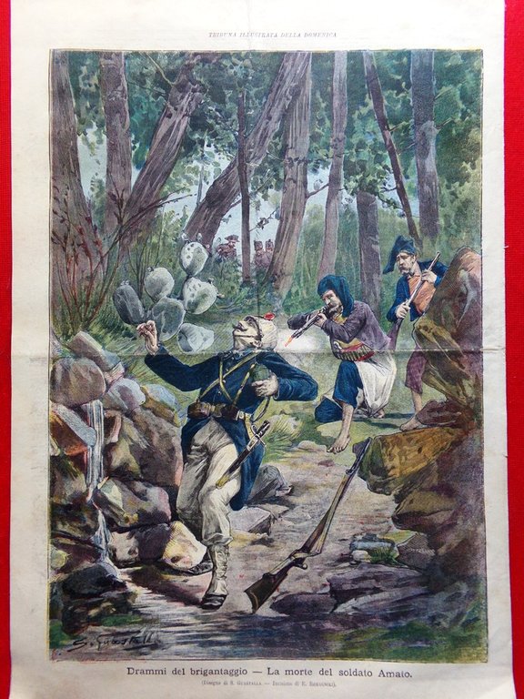La Tribuna Illustrata 23 Luglio 1899 Brigantaggio Sardegna Georgij Romanov …