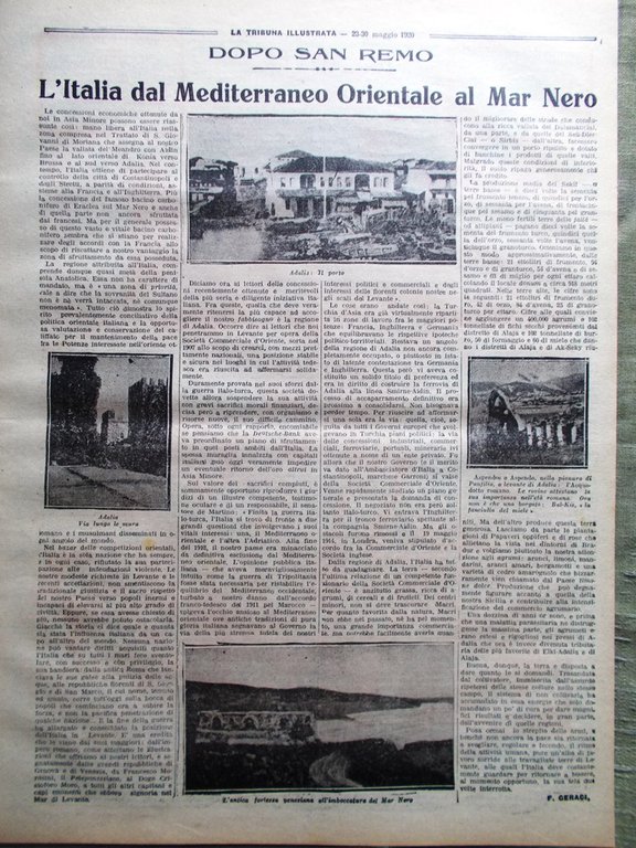 La Tribuna Illustrata 23 Maggio 1920 Incas Guglielmo Marconi Bissolati …