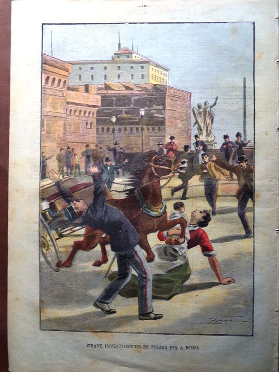 La Tribuna Illustrata 23 Marzo 1902 Roma Methuen Franchetti Cavalieri …
