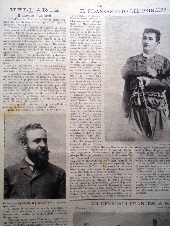 La Tribuna Illustrata 23 Marzo 1902 Roma Methuen Franchetti Cavalieri …