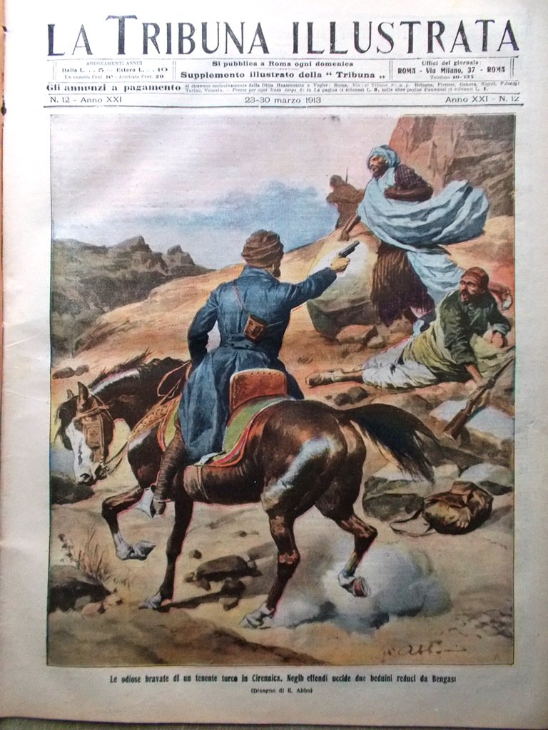 La Tribuna Illustrata 23 Marzo 1913 Malattia di Pio X …