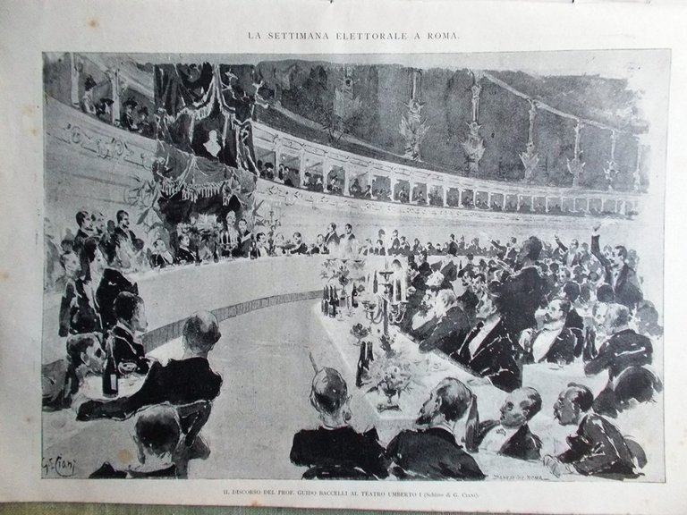 La Tribuna Illustrata 23 Novembre 1890 Robert Koch Tubercolosi Elezioni …