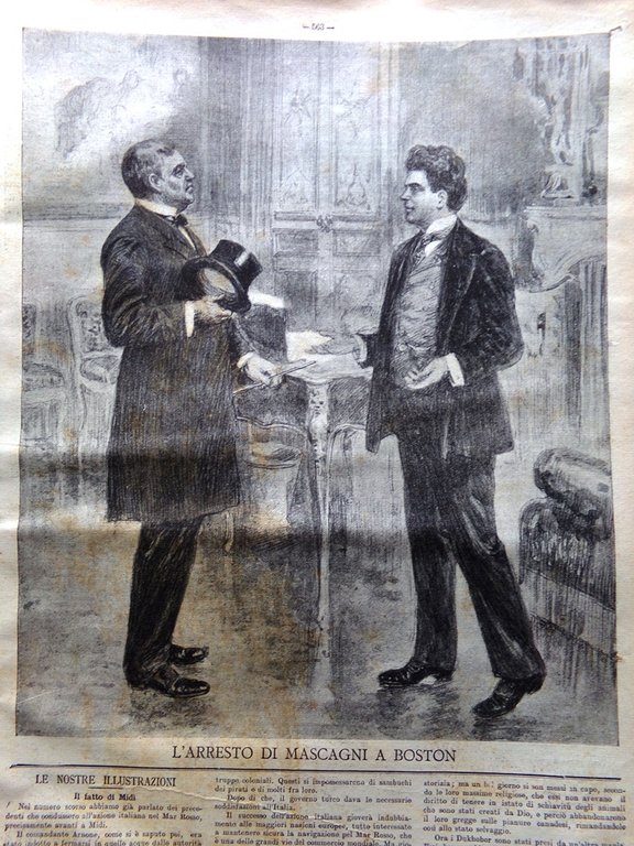 La Tribuna Illustrata 23 Novembre 1902 Arresto Mascagni Dukhobor Leopoldo …
