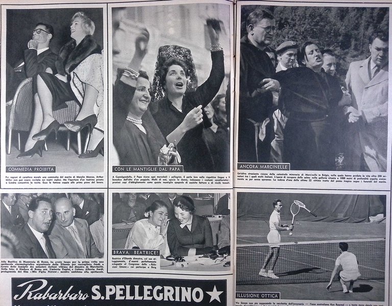 La Tribuna Illustrata 23 Settembre 1956 Marilyn Canale Panama Suez …