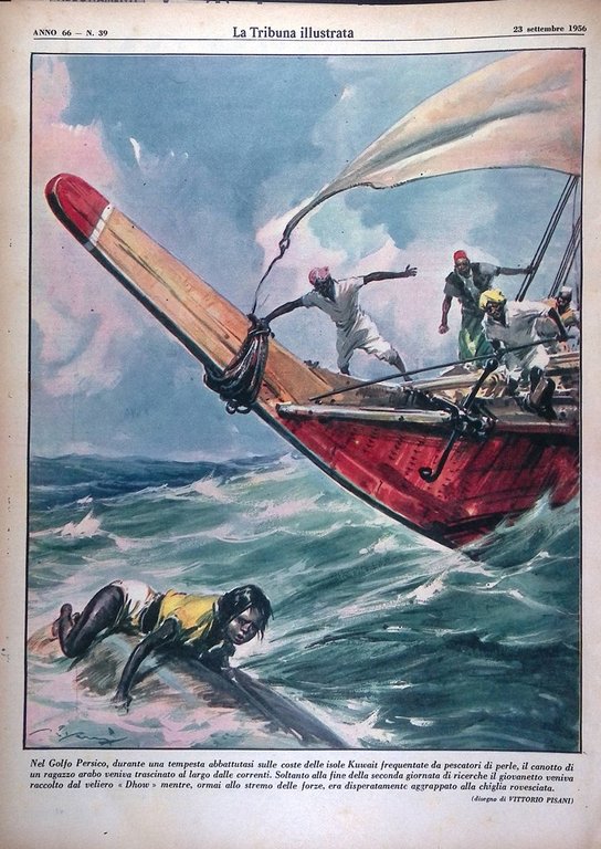 La Tribuna Illustrata 23 Settembre 1956 Marilyn Canale Panama Suez …