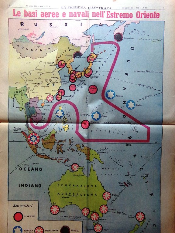 La Tribuna Illustrata 24 Agosto 1941 WW2 Honved Enrico Caruso …