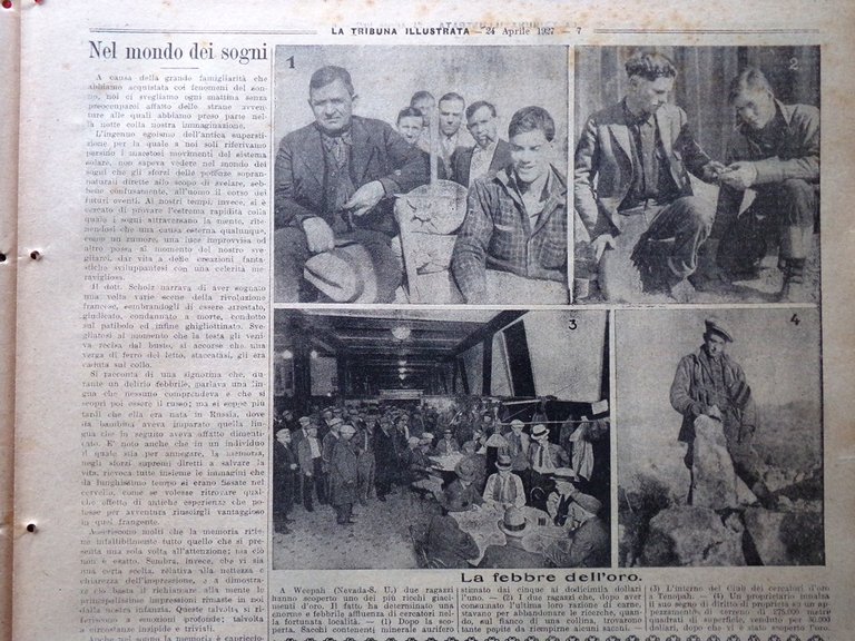 La Tribuna Illustrata 24 Aprile 1927 Charlot Febbre dell'Oro Diamanti …