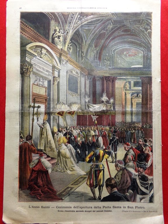 La Tribuna Illustrata 24 Dicembre 1899 Papa Leone XIII Anno …