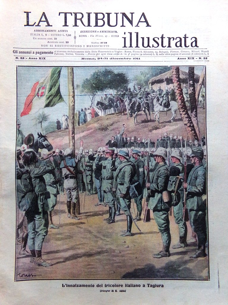 La Tribuna Illustrata 24 Dicembre 1911 Fried Hamid Granatieri Sardegna …