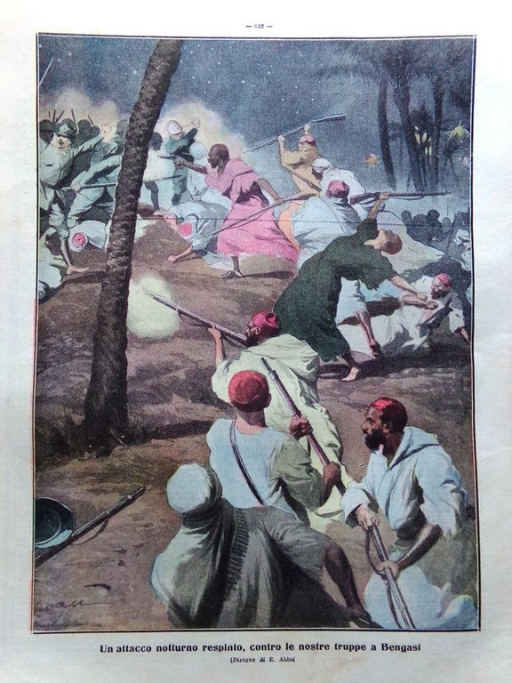 La Tribuna Illustrata 24 Dicembre 1911 Fried Hamid Granatieri Sardegna …