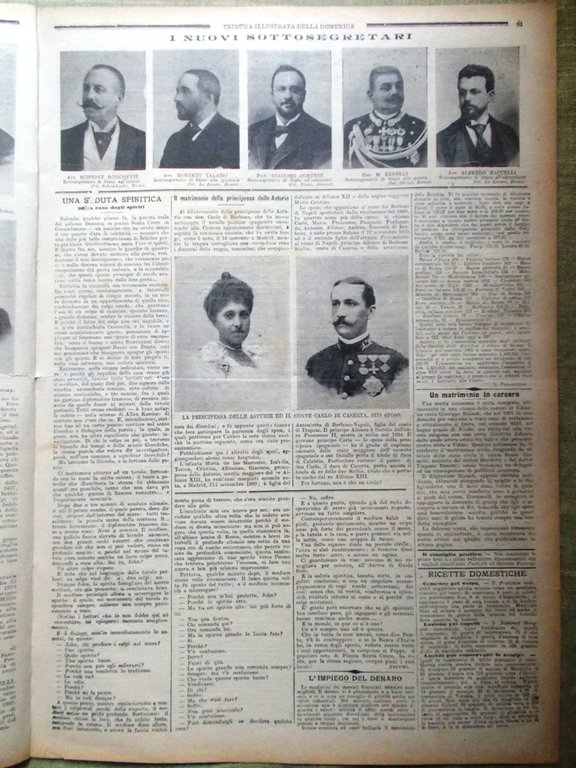 La Tribuna Illustrata 24 Febbraio 1901 Zanardelli Segnali Marittimi Casa …