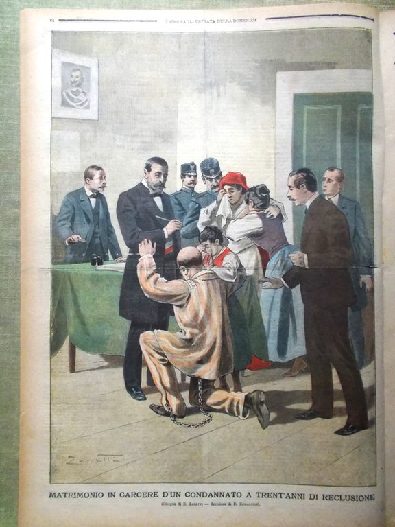 La Tribuna Illustrata 24 Febbraio 1901 Zanardelli Segnali Marittimi Casa …