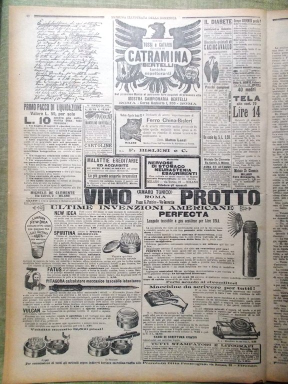 La Tribuna Illustrata 24 Febbraio 1901 Zanardelli Segnali Marittimi Casa …