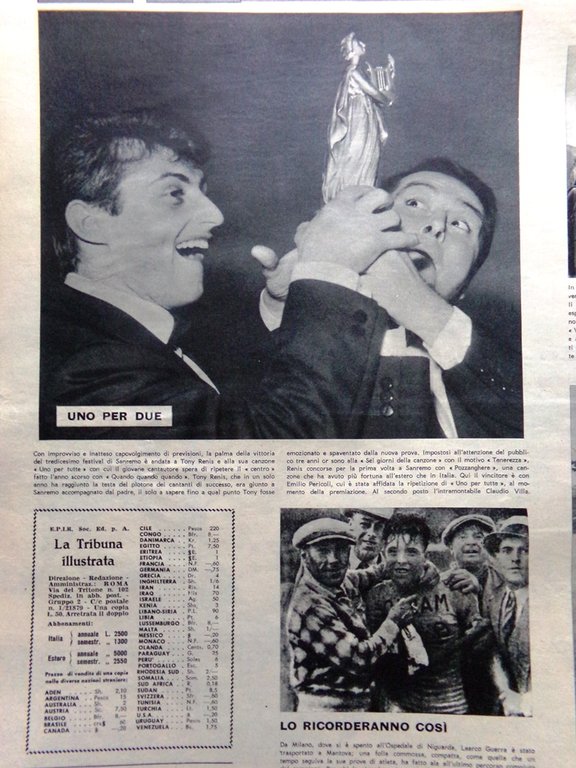 La Tribuna Illustrata 24 Febbraio 1963 Iraq Qasim Marceau Hussein …