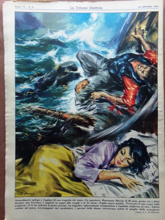 La Tribuna Illustrata 24 Febbraio 1963 Iraq Qasim Marceau Hussein …