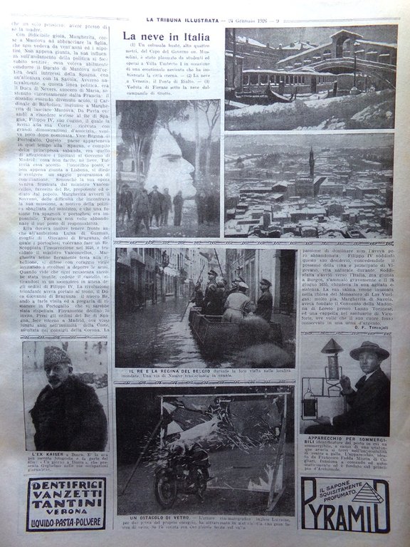 La Tribuna Illustrata 24 Gennaio 1926 El Bur Baltico Neve … | Immagine Gallery 4