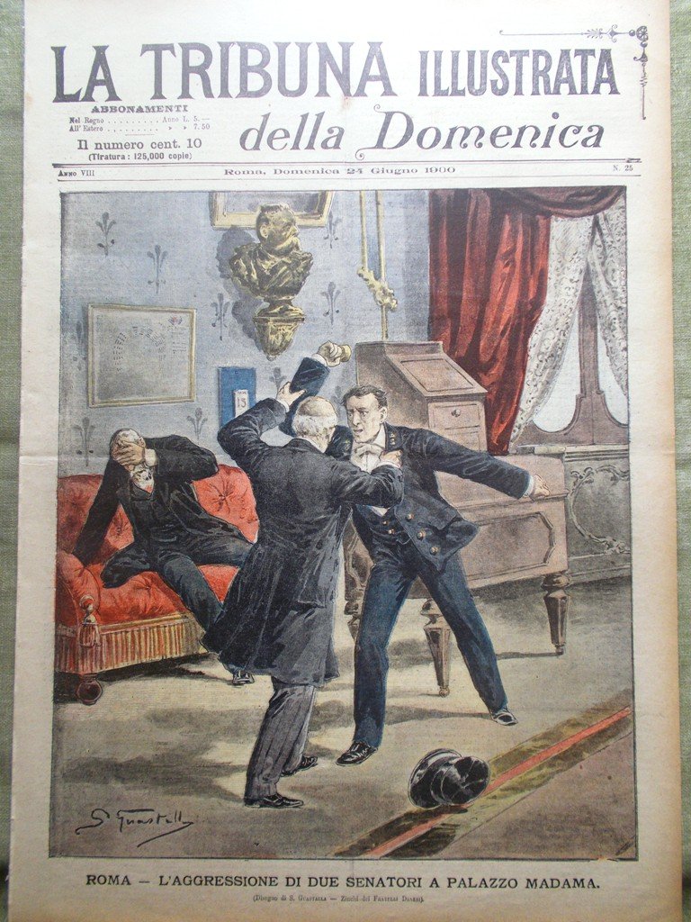 La Tribuna Illustrata 24 Giugno 1900 Senatori Eugenio Rubichi Giovanni …