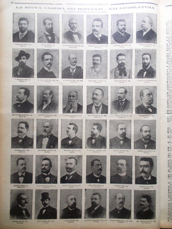 La Tribuna Illustrata 24 Giugno 1900 Senatori Eugenio Rubichi Giovanni …