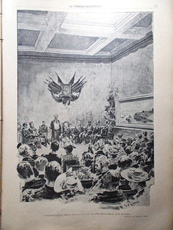 La Tribuna Illustrata 24 Luglio 1892 Eruzione Etna e Vesuvio …