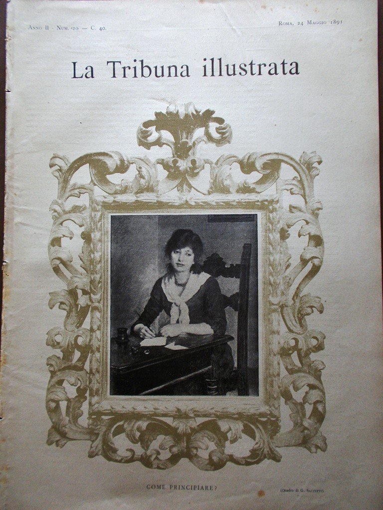 La Tribuna Illustrata 24 Maggio 1891 Washington Forteguerri Morte Ignazio …