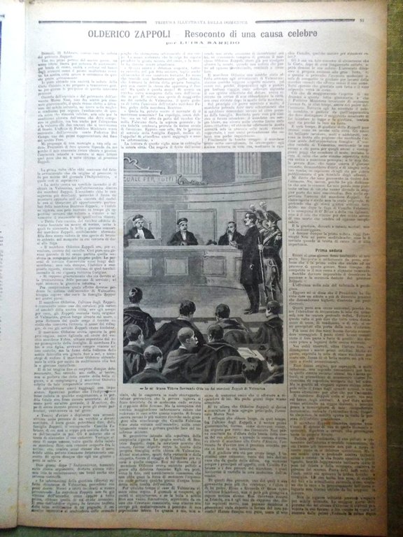 La Tribuna Illustrata 24 Marzo 1901 Marietta Salerno Adua De …