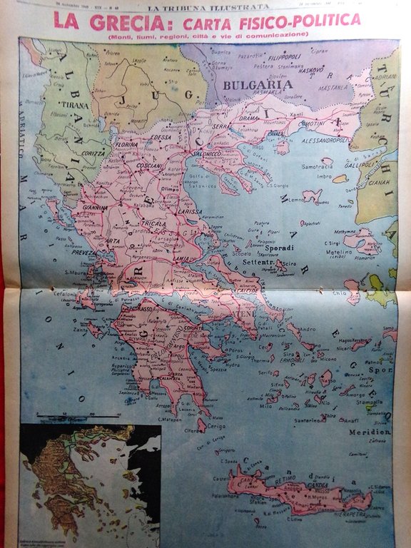 La Tribuna Illustrata 24 Novembre 1940 WW2 Grecia Franchini Terremoto …