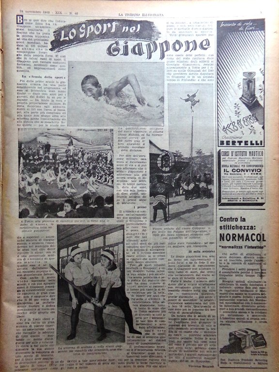 La Tribuna Illustrata 24 Novembre 1940 WW2 Grecia Franchini Terremoto …