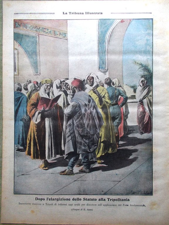 La Tribuna Illustrata 24 Ottobre 1920 Disarmo in Germania Tripolitania …