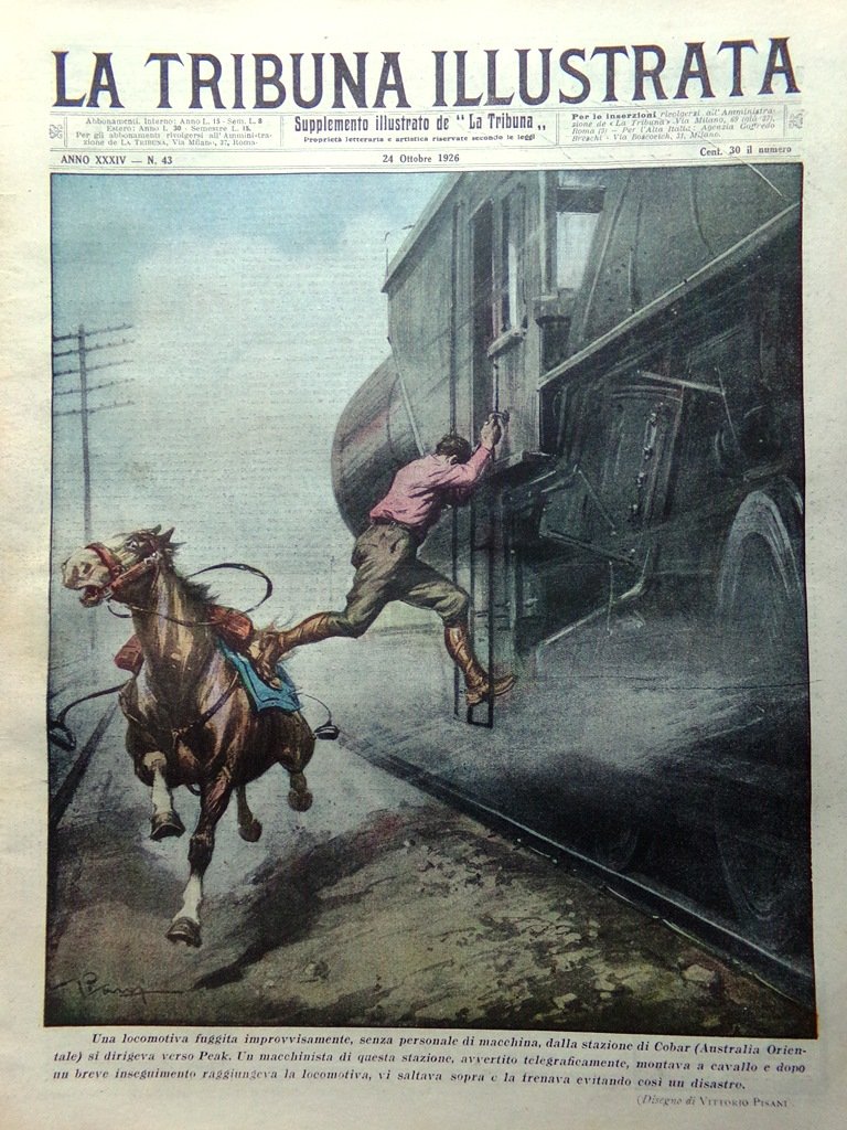 La Tribuna Illustrata 24 Ottobre 1926 James Figg Broughton Cassano … | Immagine principale