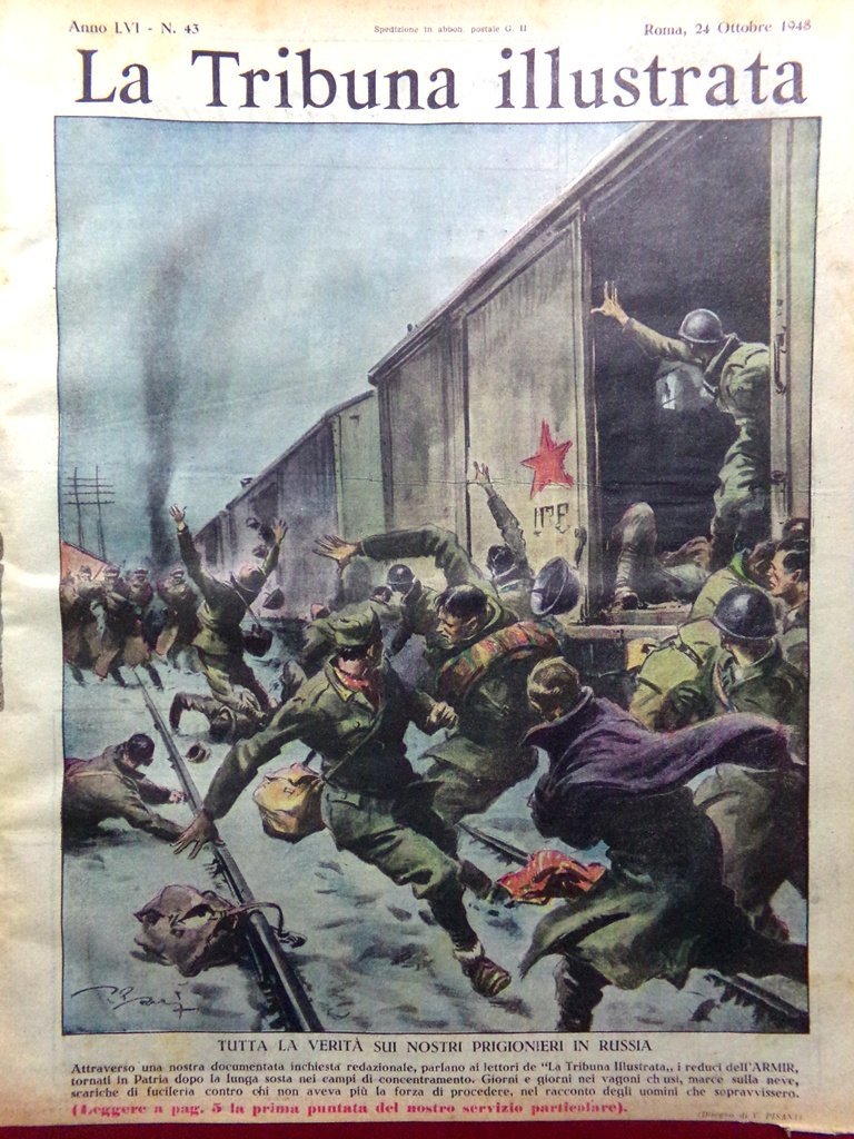 La Tribuna Illustrata 24 Ottobre 1948 Prigionieri Russia Processo Graziani … | Immagine principale