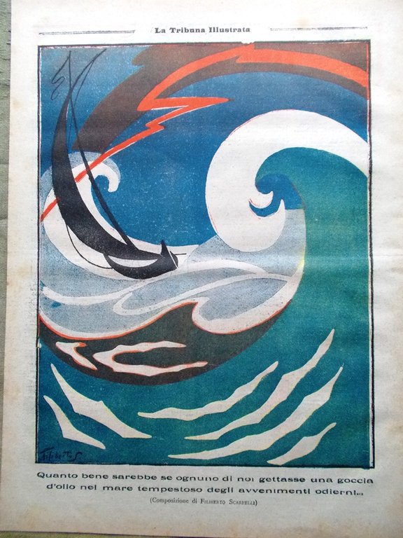 La Tribuna Illustrata 25 Aprile 1920 Leone Gambetta Croce Rossa …