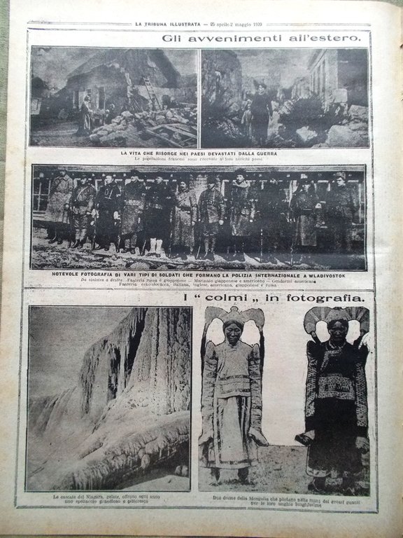 La Tribuna Illustrata 25 Aprile 1920 Leone Gambetta Croce Rossa …
