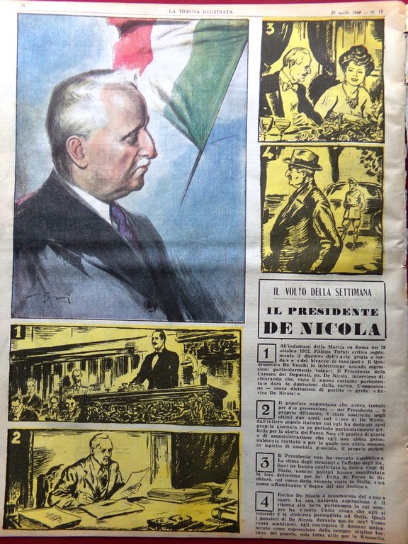 La Tribuna Illustrata 25 Aprile 1948 Arresto Mussolini Amore D'Annunzio … | Immagine Gallery 3