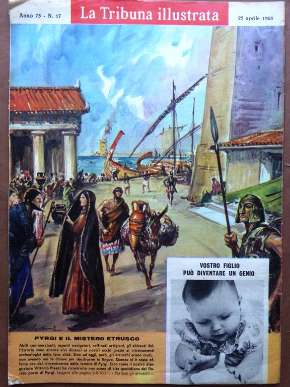 La Tribuna Illustrata 25 Aprile 1965 Linda Darnell Etruschi Andrews …