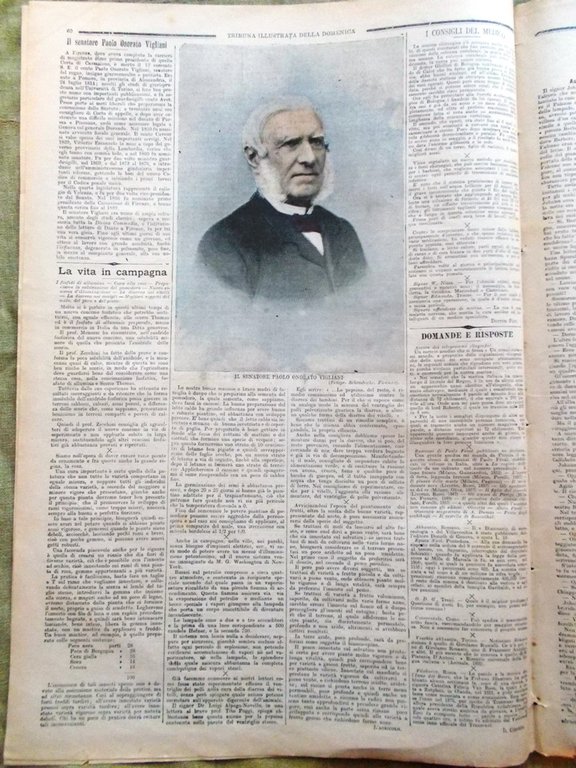 La Tribuna Illustrata 25 Febbraio 1900 Sarmiento Moreno Oblieght Vigliani …