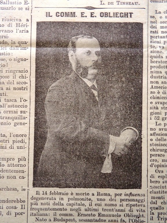 La Tribuna Illustrata 25 Febbraio 1900 Sarmiento Moreno Oblieght Vigliani …