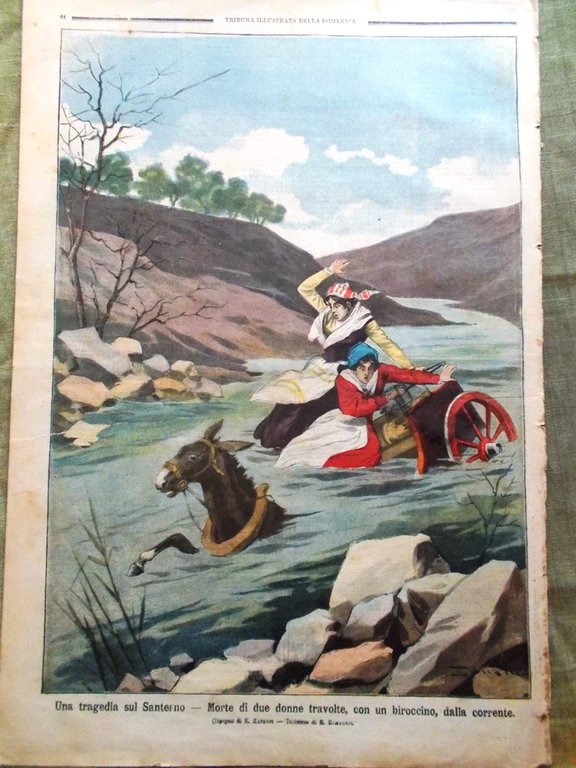 La Tribuna Illustrata 25 Febbraio 1900 Sarmiento Moreno Oblieght Vigliani …