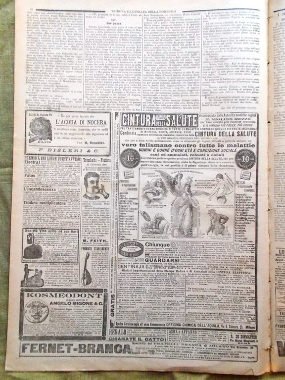 La Tribuna Illustrata 25 Febbraio 1900 Sarmiento Moreno Oblieght Vigliani …