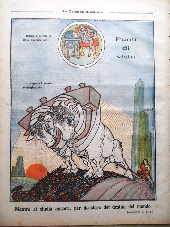 La Tribuna Illustrata 25 Gennaio 1920 Europa Turchi Aviazione Colombo …