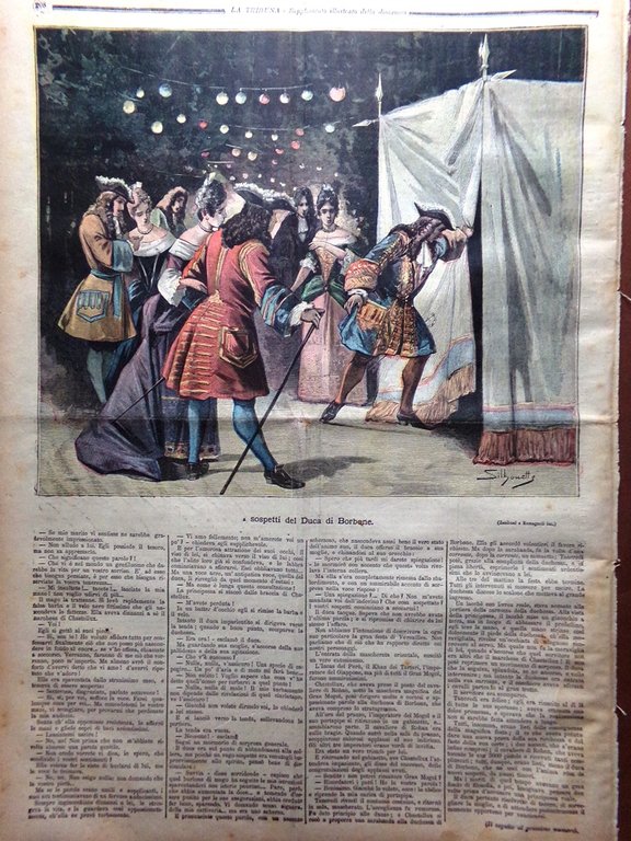 La Tribuna Illustrata 25 Giugno 1893 Anniversario di Custoza Spaventa …